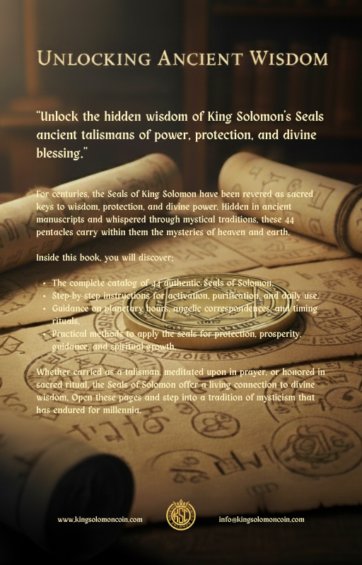 Sacred Seals of King Solomon PDF Guide – 44 Pentacles, Protection & Prosperity Ebook