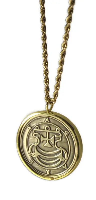 AGARES Agreas Aguares demon sigil Ars Goetia + 1FitAll bezel Necklace.