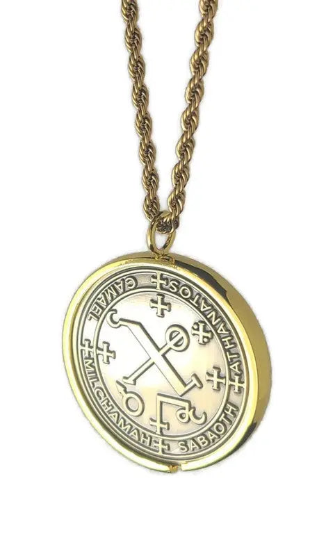The seal of Archangel Camael 72 names of God 1FitAll bezel Necklace.