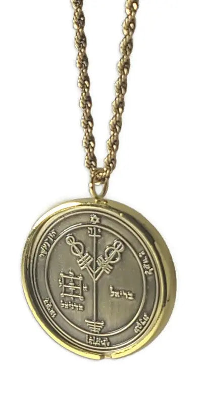 Fourth Pentacle of Jupiter 72 names of God 1FitAll bezel Necklace.