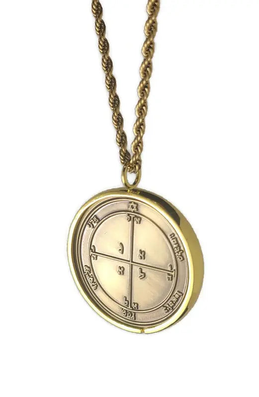 Fourth Pentacle of Mars 72 names of God 1FitAll bezel Necklace.