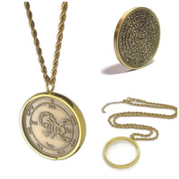 Fifth Pentacle of Mars Necklace - Protection & Courage Talisman Pendant with 72 Names of God