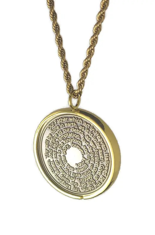 Our father prayer 72 names of God 1FitAll bezel Necklace.
