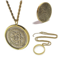 Collar Séfer Raziel HaMalaj - Sello de la Cábala, 72 Nombres de Dios