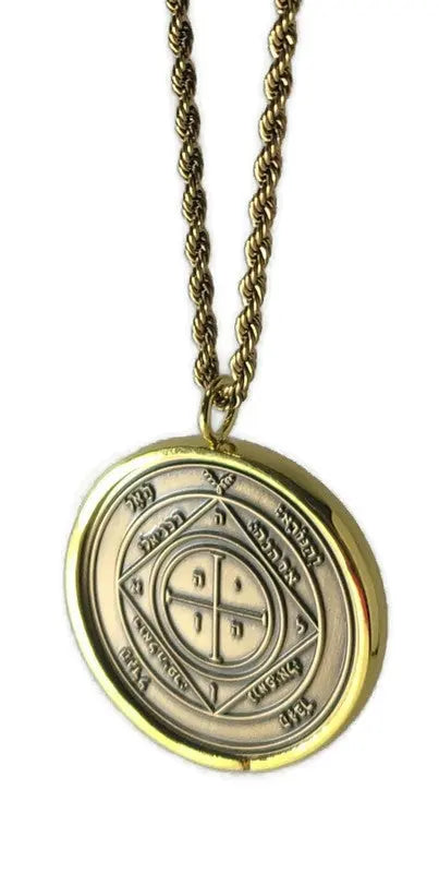 Fifth Pentacle of Saturn 72 names of God 1FitAll bezel Necklace.