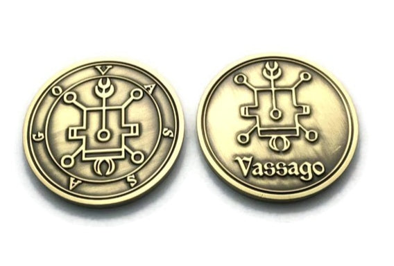 VASSAGO Pruflas Busas demon sigil Ars Goetia + 1FitAll bezel Necklace.