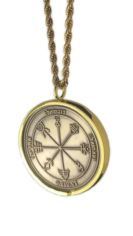 First Pentacle of Venus 72 names of God 1FitAll bezel Necklace.