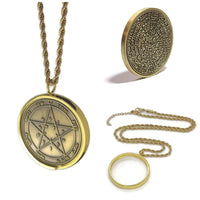 Collier Second Pentacle de Vénus – Sceau de Salomon, 72 Noms de Dieu