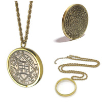 Quatrième Pentacle de Vénus Collier – Sceau Salomonique, 72 Noms de Dieu