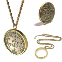 Collar Arcángel Zadkiel – Sello del Ángel de la Cábala, 72 Nombres de Dios
