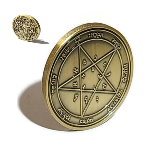Second Pentacle of Venus coin -- Solomonic talisman for grace, honor, and being beloved