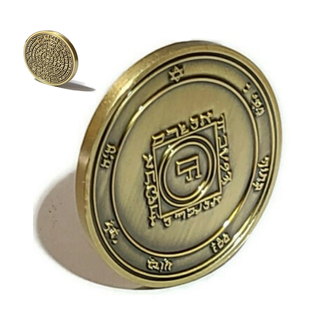 Fifth Pentacle of Venus coin -- Solomonic talisman for exciting great love and passion