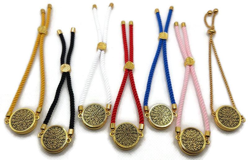 Tetragrammaton Bracelet with 72 Names of God Snap Button