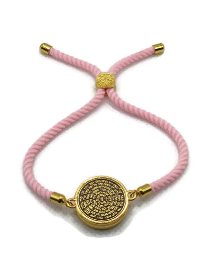 72 Names of God Adjustable Bracelet for King Solomon Coin Snap Seal Charms King Solomon Coin