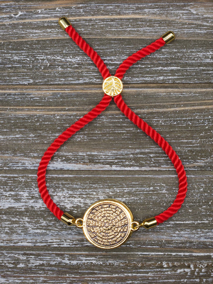 72 Names of God Adjustable Bracelet for King Solomon Coin Snap Seal Charms King Solomon Coin