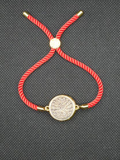 72 Names of God Adjustable Bracelet for King Solomon Coin Snap Seal Charms King Solomon Coin