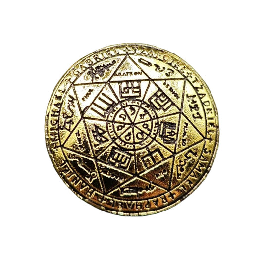 Seven Archangels Gold snap with intricate designs