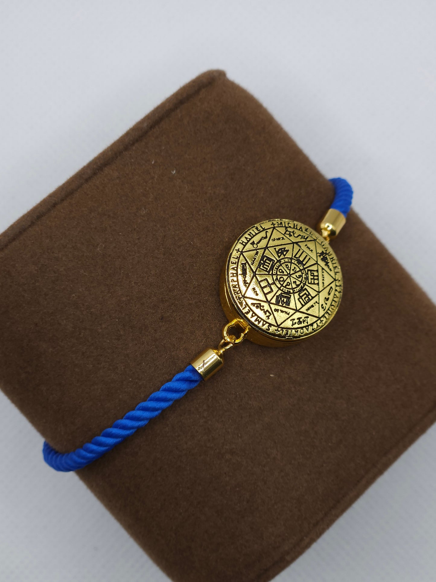 Seal of the Seven Archangels Bracelet with 72 Names of God Snap Button