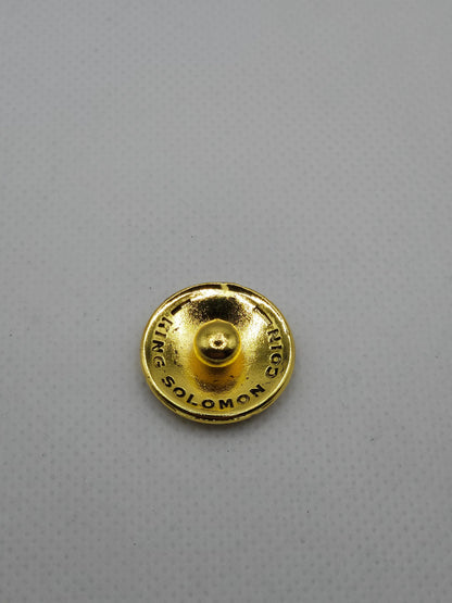 Secret Seal of Solomon Bracelet with 72 Names of God Snap Button King Solomon Coin