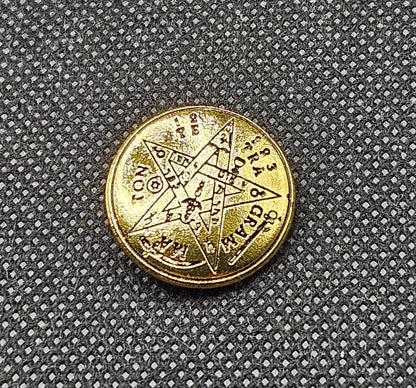 Tetragrammaton Bracelet with 72 Names of God Snap Button King Solomon Coin
