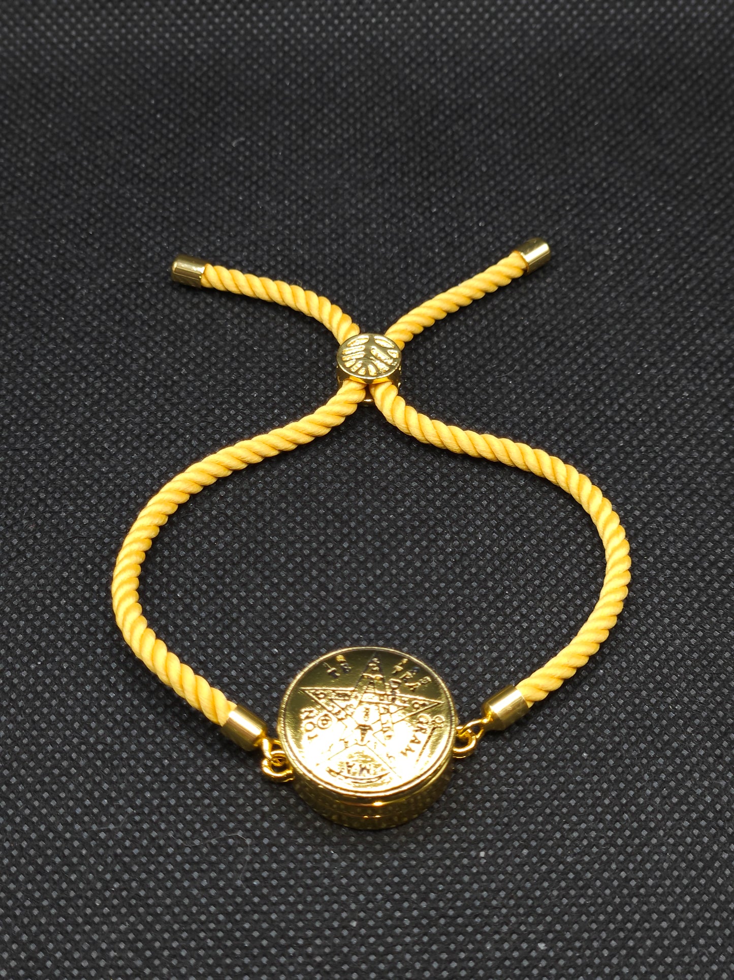 Tetragrammaton Bracelet with 72 Names of God Snap Button