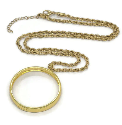 Second Pentacle of Mars 72 names of God 1FitAll bezel Necklace.