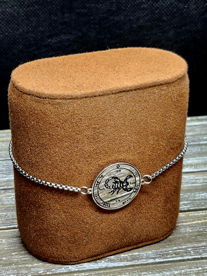 Fifth Pentacle of Mars 72 Names of God Bracelet Silver.