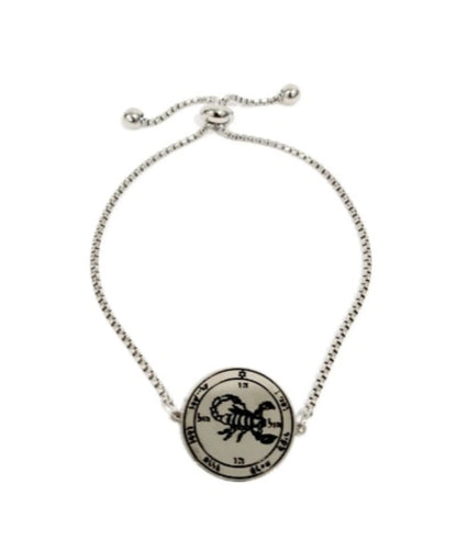 Fifth Pentacle of Mars 72 Names of God Bracelet Silver.