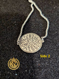 The Secret Seal Of Solomon + 72 Names of God Bracelet Silver
