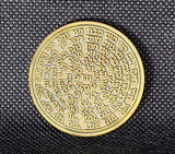 Il talismano della Kabbalah + 72 nomi di Dio + collana con castone 1FitAll 