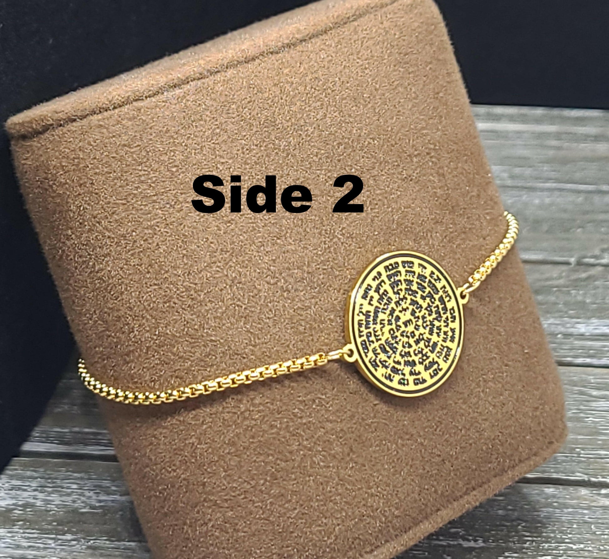 The Archangel Michael 72 Names of God Bracelet Gold.