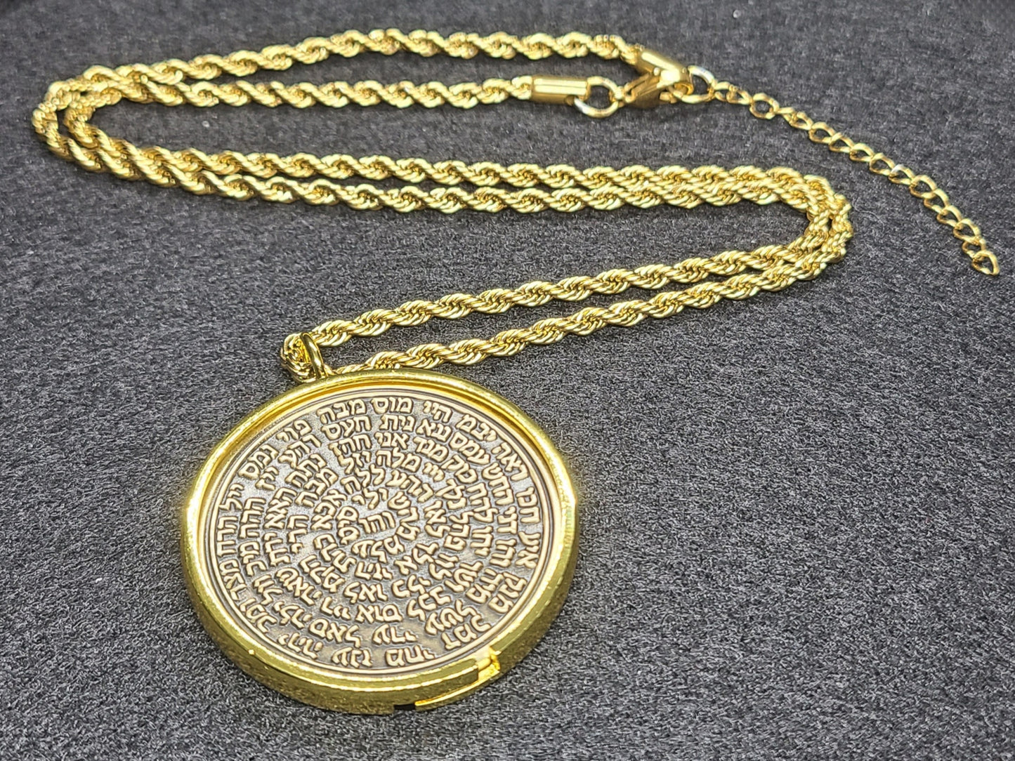 Secret Seal Of Solomon 72 names of God 1FitAll bezel Necklace.