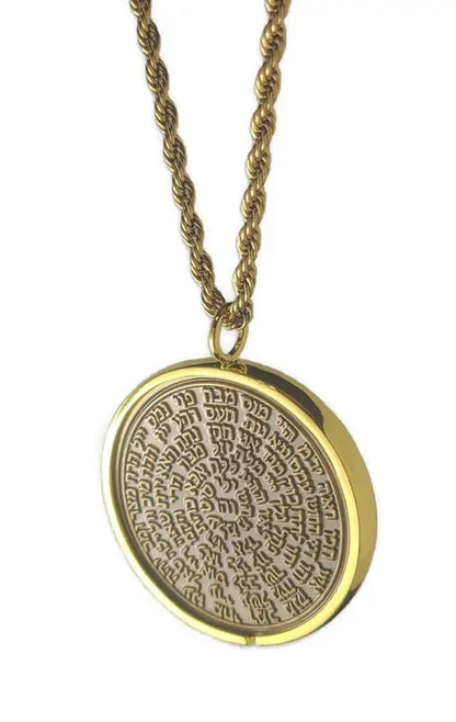 Second Pentacle of Saturn 72 names of God 1FitAll bezel Necklace.