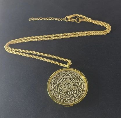 Seal of The Seven Archangels 72 names of God 1FitAll bezel Necklace.