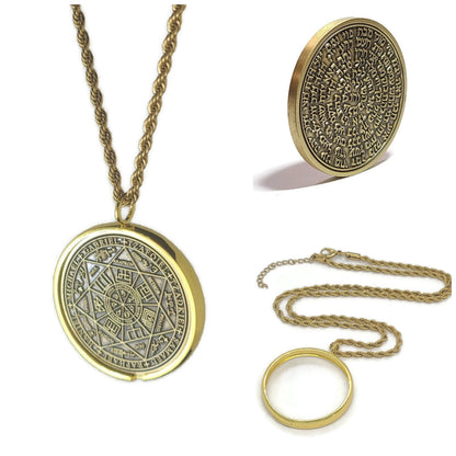 Seal of The Seven Archangels 72 names of God 1FitAll bezel Necklace.