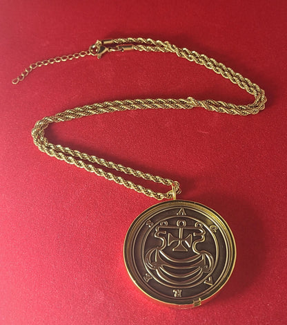 AGARES Agreas Aguares demon sigil Ars Goetia + 1FitAll bezel Necklace.