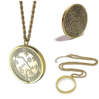 Archangel Camael Necklace – Kabbalah Angel Seal, 72 Names of God