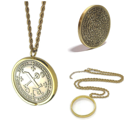 The seal of Archangel Camael 72 names of God 1FitAll bezel Necklace.