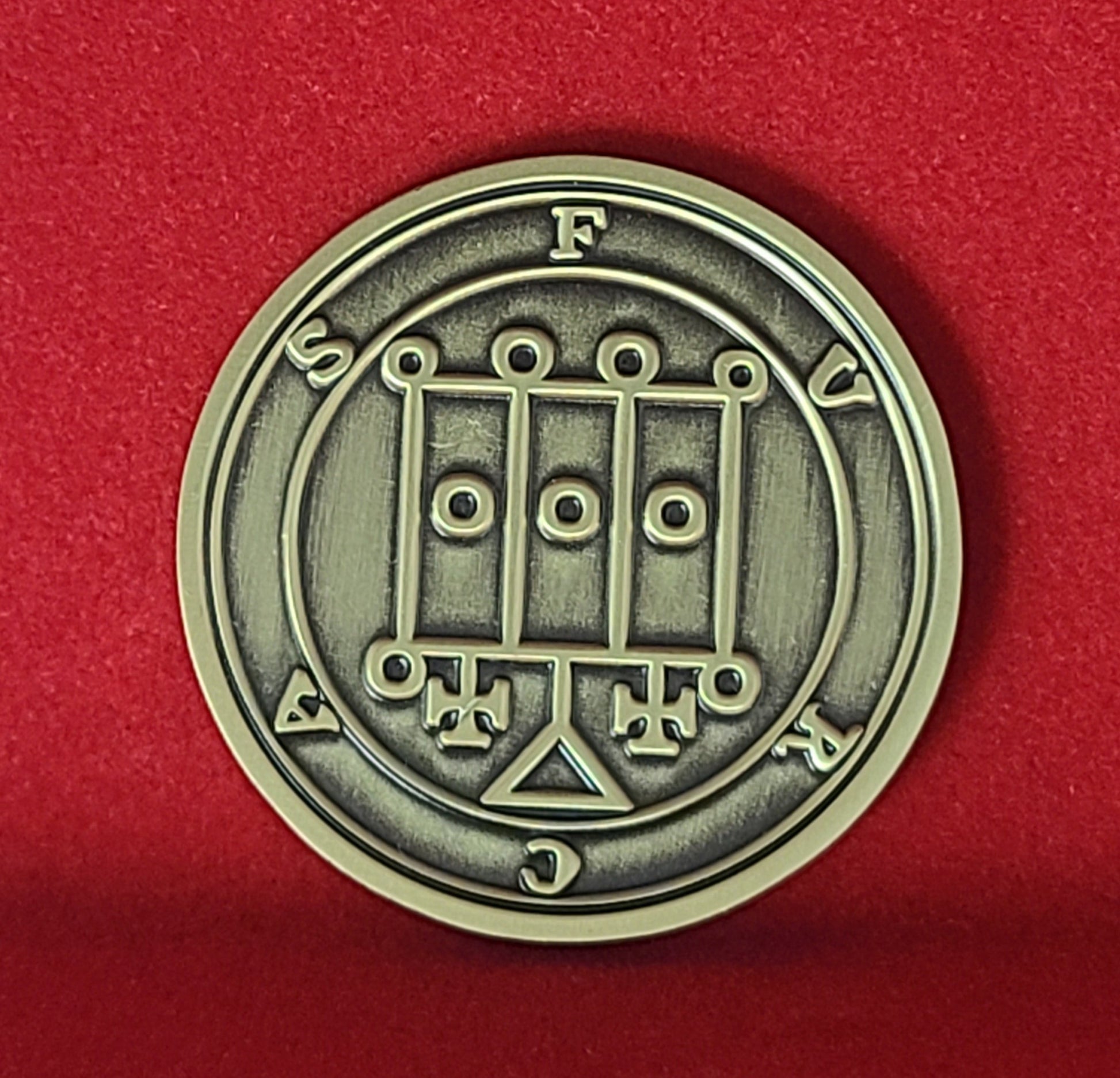 FURCAS demon sigil Ars Goetia 1FitAll bezel Necklace.