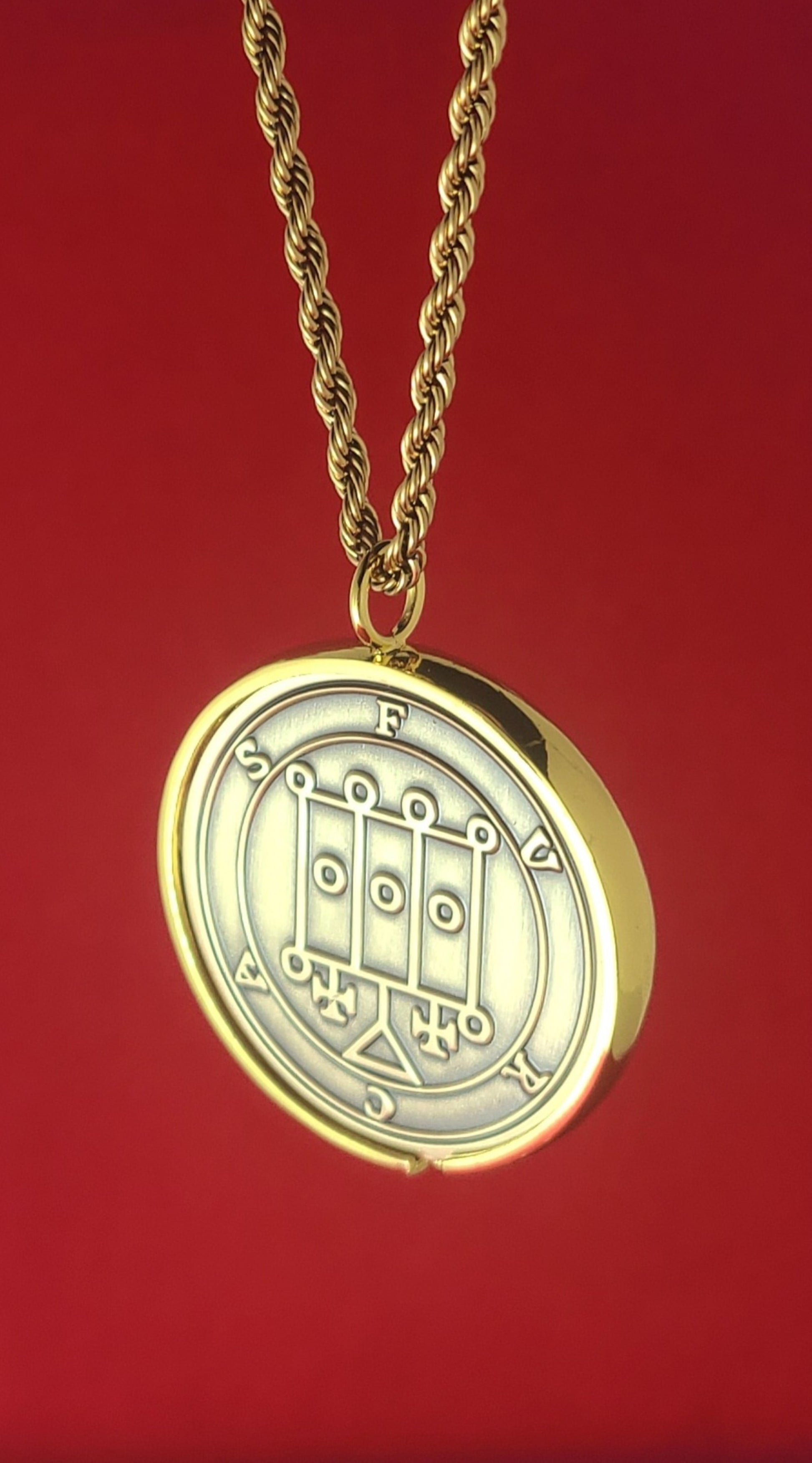 FURCAS demon sigil Ars Goetia 1FitAll bezel Necklace.