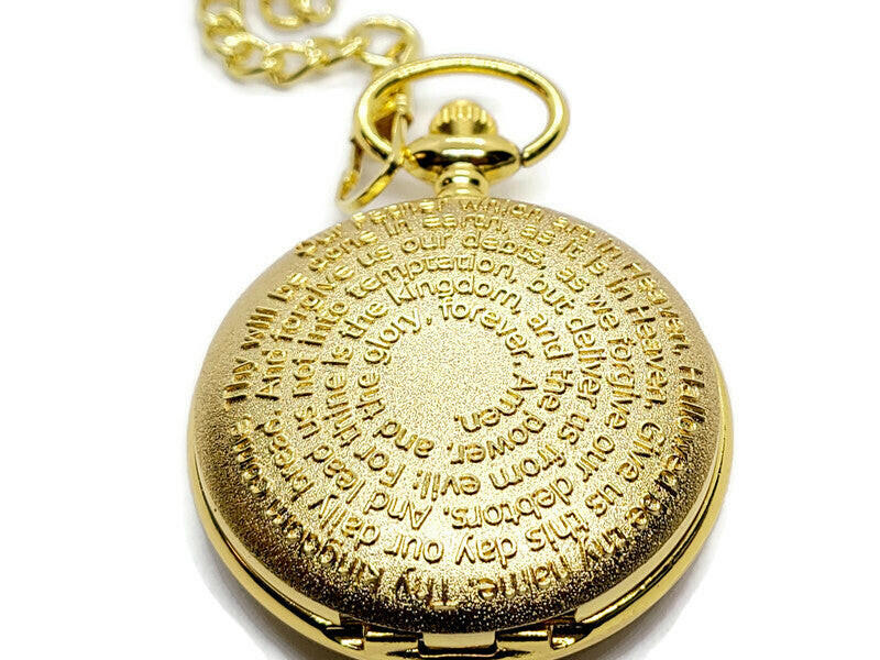 Our Father Prayer72 names of God Pocket Watch.
