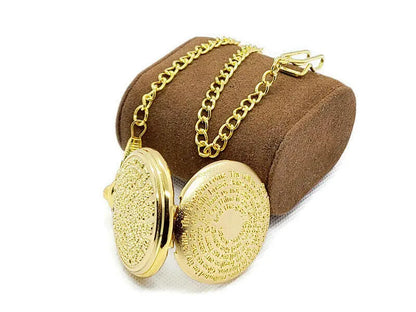 Our Father Prayer72 names of God Pocket Watch.