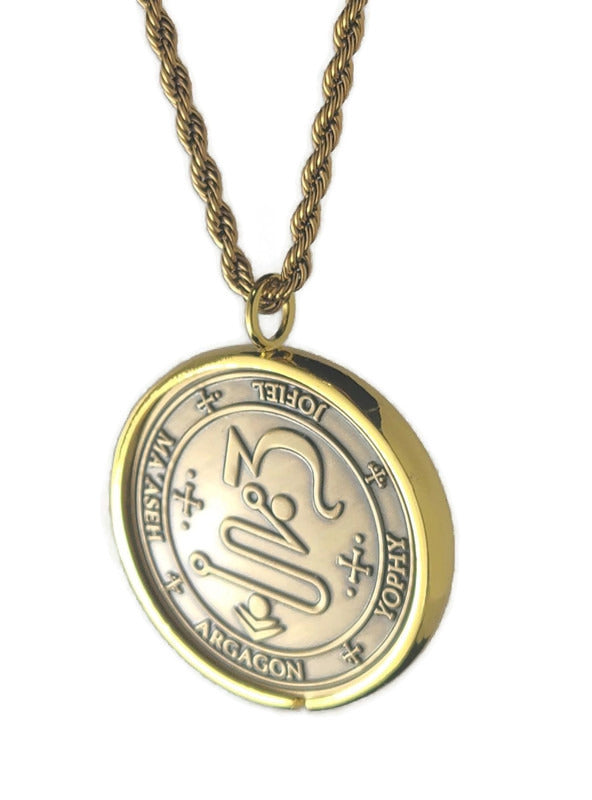 The seal of Archangel Jophiel 72 names of God 1FitAll bezel Necklace.