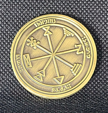 First Pentacle of Jupiter 72 names of God 1FitAll bezel Necklace.