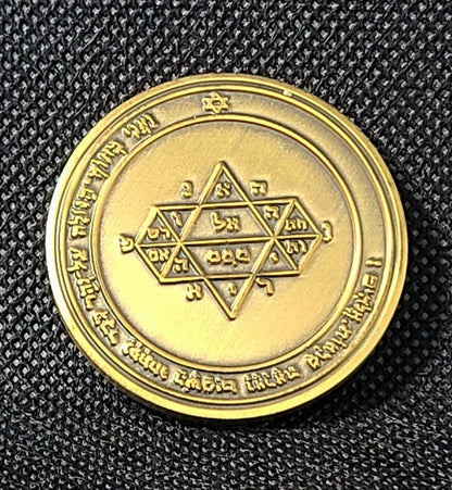 Fifth Pentacle of Jupiter 72 names of God 1FitAll bezel Necklace.