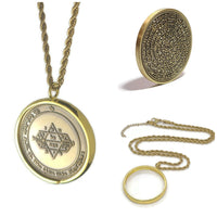 Fifth Pentacle of Jupiter Necklace – Solomonic Seal, 72 Names of God