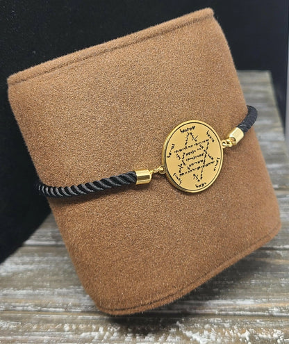 The Archangels 72 Names of God Bracelet Black.