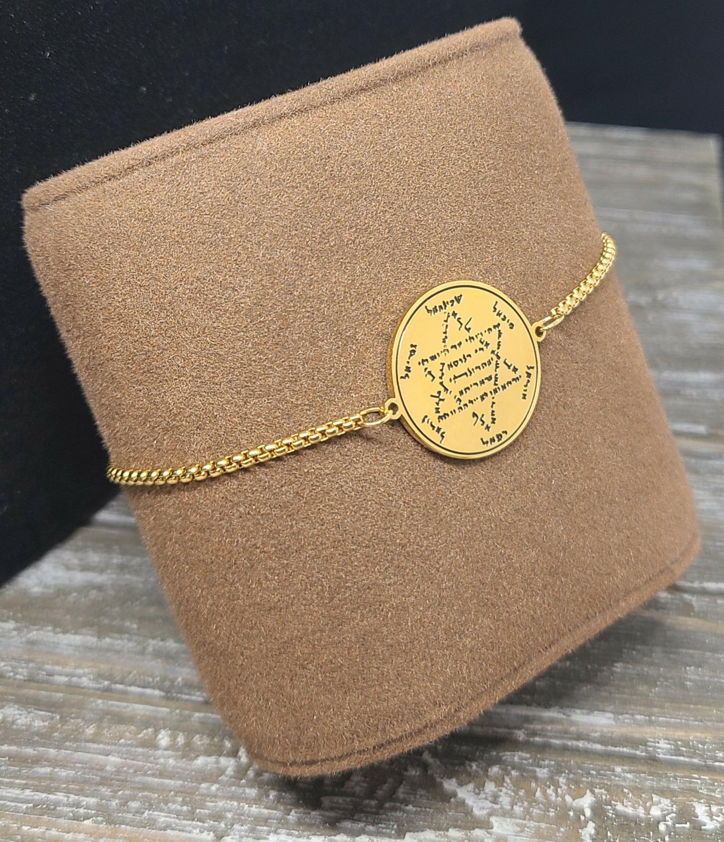 The Archangels 72 Names of God Bracelet Gold.