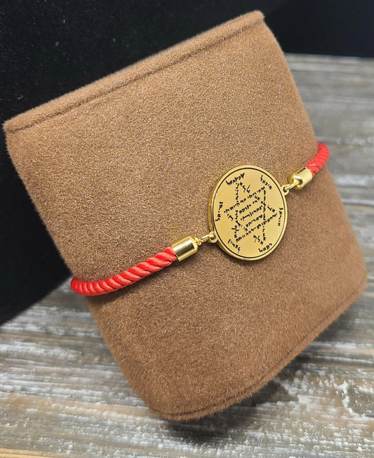 The Archangels 72 Names of God Bracelet Red.