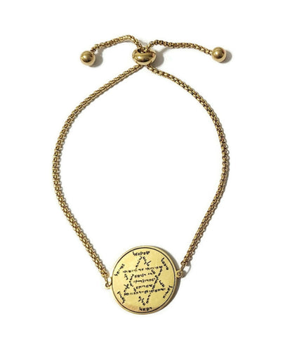 The Archangels 72 Names of God Bracelet Gold.